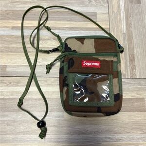 Supreme Green Camouflage Belt Bag